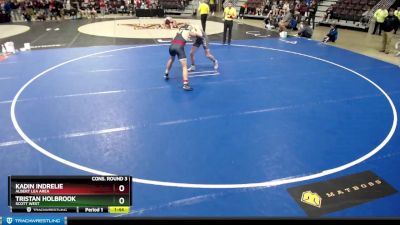 182 lbs Cons. Round 3 - Kadin Indrelie, Albert Lea Area vs Tristan Holbrook, Scott West