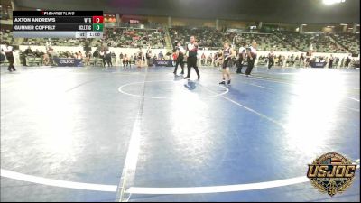 90 lbs Semifinal - Axton Andrews, West Texas Grapplers vs Gunner Coffelt, Bridge Creek Youth Wrestling