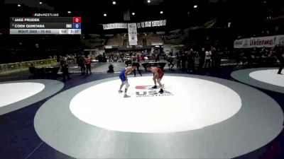 79 kg 1st Place Match - Jake Prudek vs Coen Quintana, Dinuba Wrestling Club