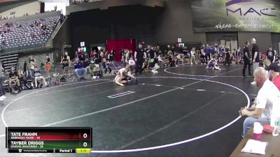 130 lbs Finals (8 Team) - Tate Frahm, Nebraska Maize vs Tayber Driggs, Kansas Anaconda