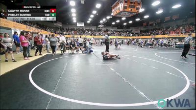 91 lbs Rr Rnd 1 - Avalynn Mehan, Cotton County Wrestling Club vs Primley Bunting, Team Worx Wrestling Club