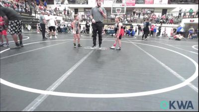 55-58 lbs Quarterfinal - Jimmy Arms II, Redskins Wrestling Club vs Rowan Falcon, Independent