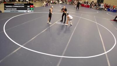 12U - 78 lbs Quarters - Russell Commerford, Summit Wrestling Academy vs Lucas Bauer, New Prague Wrestling