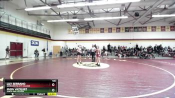 109 lbs Quarterfinal - Lily Serrano, Sacramento City College vs Maya Vazquez, Santa Ana College