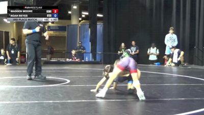 56 lbs 3rd Place Match - Madden Moore, Keystone Kids Wrestling Club vs Noah Reyes, Beat The Streets Chicago-Avondale