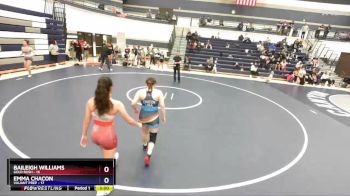 135 lbs Finals (2 Team) - Baileigh Williams, Gold Rush vs Emma Chacon, Valiant Prep