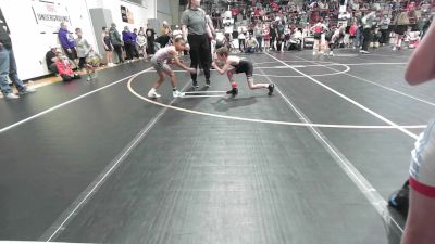 61 lbs Quarterfinal - Hudson Massara, Barnsdall Youth Wrestling vs Nicholas George, Tulsa North Mabee Stampede