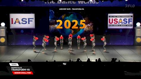 Midwest Elite - Transform-ya [2025 Senior Small Pom Semis] 2025 The Dance Worlds