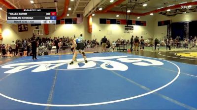 138 lbs Cons. Round 2 - Kaleb Kumm, Heavy Hitting Hammers vs Nicholas Bosnjak, Apple Wrestling Academy