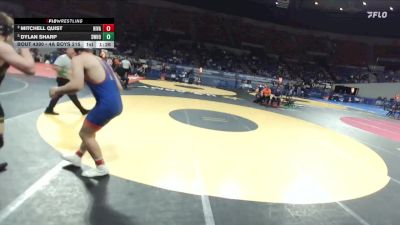 4A Boys 215 lbs 3rd Place Match - Mitchell Quist, Hidden Valley Boys vs Dylan Sharp, Sweet Home Boys