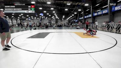 132 lbs Round Of 32 - Gavin Lewis, Indiana Outlaws Black vs Maverick Beckwith, Evil Empire