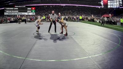 D2-113 lbs Cons. Round 1 - Micah Blaker, Adrian HS vs Luciano Luna, Linden HS