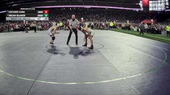 D2-113 lbs Cons. Round 1 - Micah Blaker, Adrian HS vs Luciano Luna, Linden HS