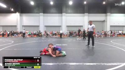 50 lbs Semifinal - Bowen Brown, Oklahoma Elite vs Phoenix Gilstrap, Backyard Brawlers