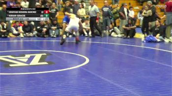 128 lbs 1st Place Match - Kirian Gracie, Acalanes vs Jonathan Noguera Sanchez, Clayton Valley School