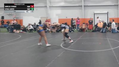 130 lbs Round 3 (6 Team) - Amelia Cobbs, PA West Black vs Lydia Lentz, PA West Yellow
