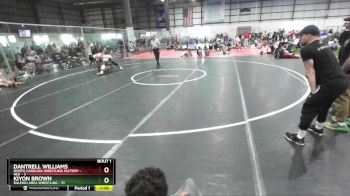 215 lbs Semis (4 Team) - Kiyon Brown, RALEIGH AREA WRESTLING vs Dantrell Williams, NORTH CAROLINA WRESTLING FACTORY - RED