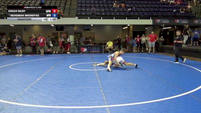 117 lbs Quarters - Josiah Bilby, South Central Punisher Wrestling vs Nehemiah Brondyke, Michigan Premier WC