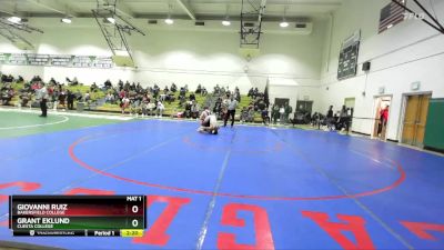 157 lbs Cons. Semi - Giovanni Ruiz, Bakersfield College vs Grant Eklund, Cuesta College