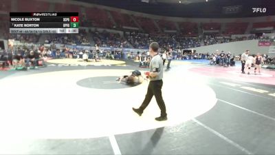 4A/3A/2A/1A Girls 155 Champ. Round 1 - Kate Norton, Baker / Powder Valley Girls vs Nicole Buxton, Scappoose Girls