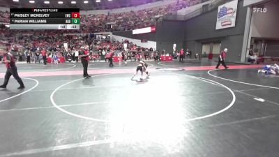 75 lbs Quarterfinal - Paisley McKelvey, Lancaster Wrestling Club vs Pariah Williams, AF Green Demons