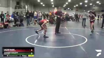 100 lbs Champ. Round 1 - Jacob Busse, Plymouth Canton WC vs Conner Haslett, Pack Elite