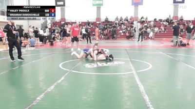 128 lbs Consi Of 4 - Haley Proulx, Scotia Glenville vs Briannah Dumouchelle, Lessor Wrestling Club