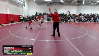 126 lbs Champ. Round 1 - Cade Picone, Eaglecrest vs Brogan Bartholomew, Chaparral