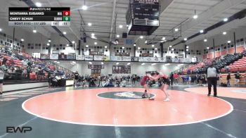 117 lbs Consi Of 8 #1 - Montanna Eubanks, Muldrow vs Chevy Schuh, Sallisaw Lady Black Diamonds