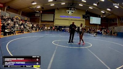 117 lbs Cons. Round 3 - Valentina Martinez, Snow College vs Josemmidee Moody, Ottawa AZ