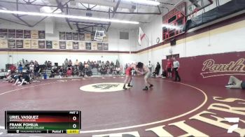 197 lbs Semifinal - Uriel Vasquez, Bakersfield College vs Frank Pomilia, Santa Rosa Junior College