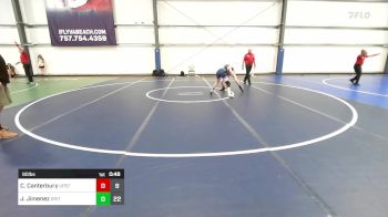 90 lbs Rr Rnd 1 - Creu Canterbury, Upstate Uprising Blue vs Jayden Jimenez, Grit Mat Club Blue