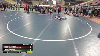 78 lbs Round 2 - Timothy Duffy, Natural Athlete Wrestling Club vs Casper Petty, Fayetteville Youth Wrestling Club