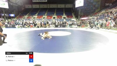 106 lbs Cons 32 #1 - Annie Rohret, Iowa vs Lindsay Peters, Wyoming