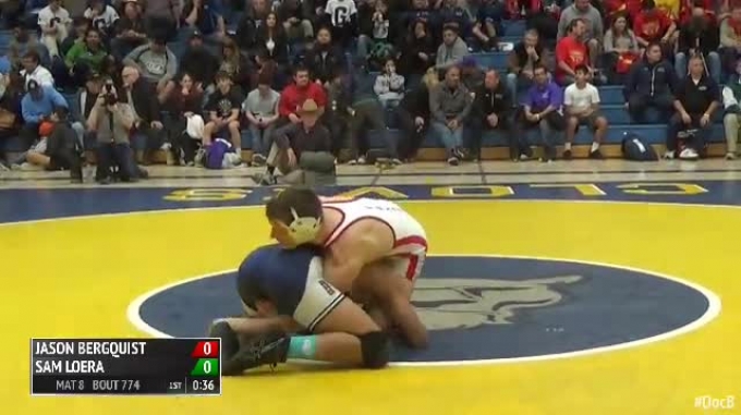 Jason Bergquist 160 3rd Place - Jason Bergquist, Folsom vs Sam Loera, Bakersfield