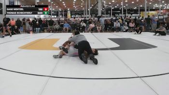 174 lbs Quarterfinal - Gage Wentzel, Team Nauman Silver Fox - HSC vs Thomas Schechterly, Mat Assassins Black - HSC