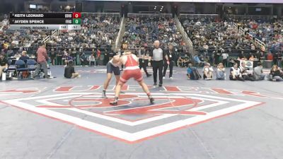 4A 175 lbs Cons. Round 1 - Keith Leonard, Central Davidson High School vs Jayden Spence, First Flight High School