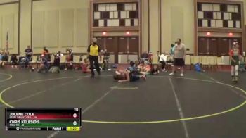 112 lbs Semis & 1st Wrestleback (8 Team) - Jolene Cole, Steel Valley Red vs Chris Kelesidis, Triumph