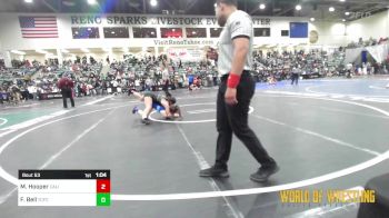 125 lbs Round Of 32 - Mia Hooper, California Grapplers vs Felicia Bell, Thurston County Freestyle Club