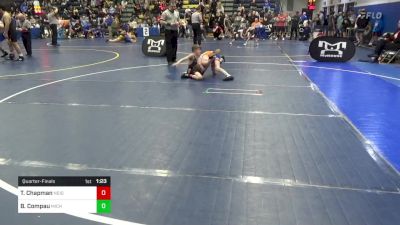 80 lbs Quarterfinal - Travis Chapman, Neighborhood vs Brody Compau, Michigan Grappler RTC