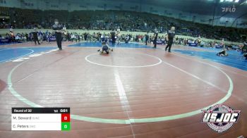 55 lbs Round Of 32 - Mason Seward, Duncan Demon Wrestling vs Chance Peters, Claremore Wrestling Club