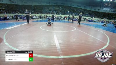 55 lbs Round Of 32 - Mason Seward, Duncan Demon Wrestling vs Chance Peters, Claremore Wrestling Club