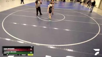 115 lbs Quarterfinals (8 Team) - Cassen Brumm, ANML vs Sam Regnier, Marshall/Lakeview/RTR