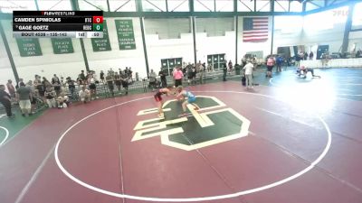 135-143 lbs 5th Place Match - Gage Goetz, Young Guns Wrestling Club vs Camden Spiniolas, Relentless Training Center