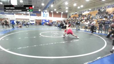 150 lbs Cons. Round 5 - Nery Mejia, Downey vs Nelson LaBombard, Harvard-Westlake