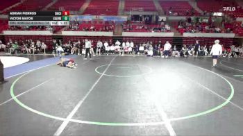 120 lbs Round 3 - 2nd Wrestleback And Semi-finals(16 Team) - Victor Matos, Conroe Woodlands College Park vs Adrian Fierros, Katy Cinco Ranch
