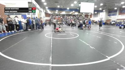 150 lbs Champ. Round 1 - Jacob Martinez, El Modena vs Alex Becerra, Schurr