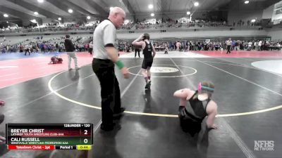 120 lbs Cons. Round 4 - Cali Russell, Wentzville Wrestling Federation-AAA vs Breyer Christ, Lathrop Youth Wrestling Club-AAA