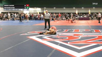 106 lbs Consi Of 64 #2 - Simon Carter, CO vs Qwyntan Dyer, TN