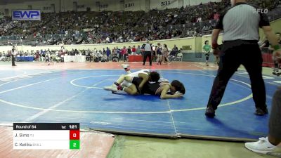 108 lbs Round Of 64 - Jaraett Sims, Tulsa Union vs Christian Ketiku, Bartlesville JH